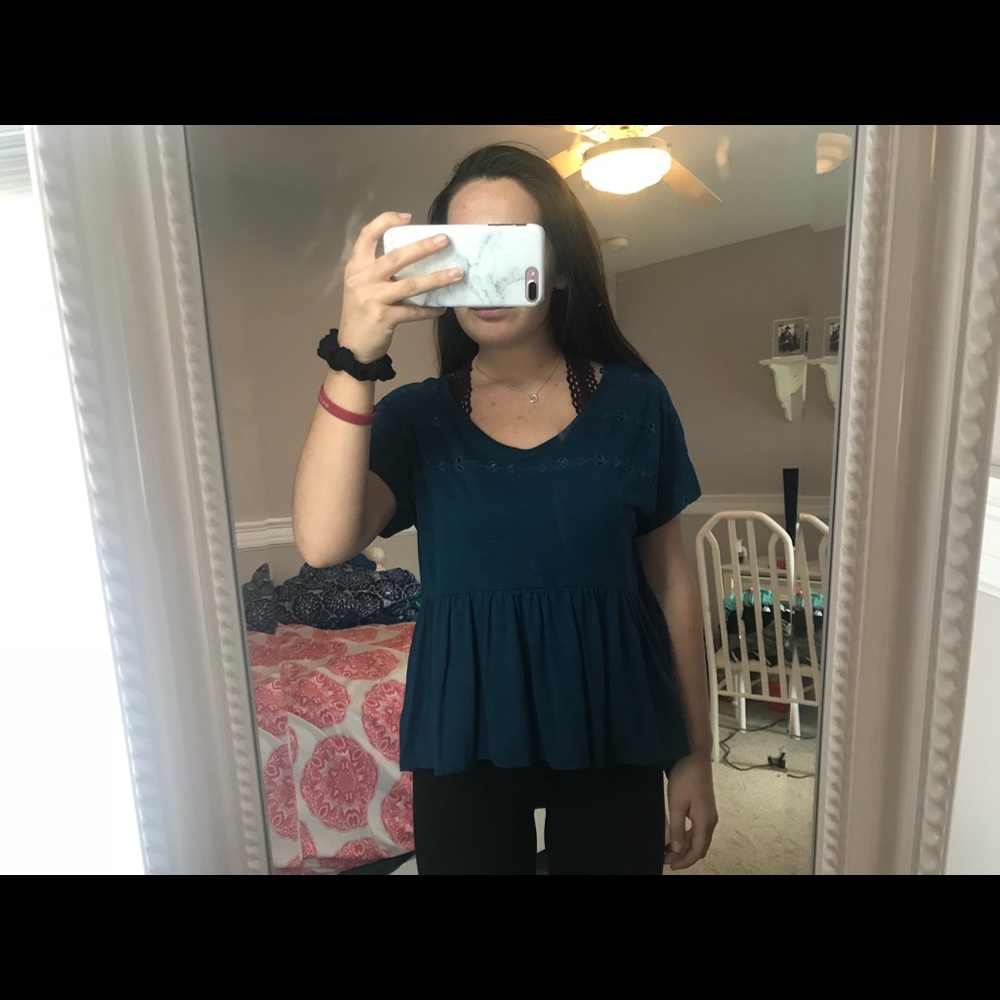 American Eagle Blue Shirt